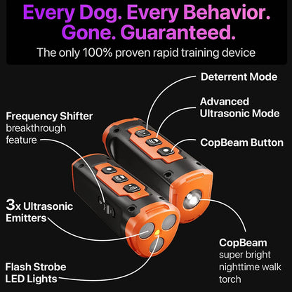 3x Ultrasonic Dog Training Aid | 50ft Range